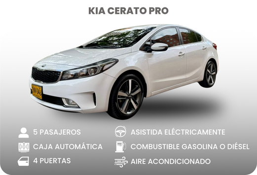 Rent a Car Cali - Kia Cerato Pro