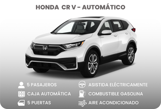 Renta de vehículos en Cali - Honda CR-V Automática