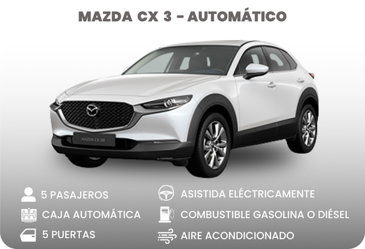 Alquiler de camionetas en Cali - Mazda CX-3