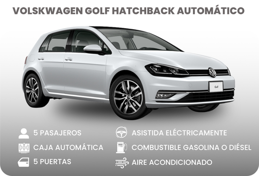 Alquiler de vehículos en Colombia - Volkswagen Golf