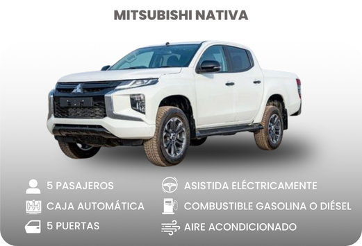 Alquiler de camionetas en Cali Colombia - Mitsubishi Nativa