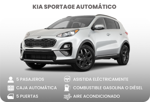 Alquiler de camionetas en Cali - Kia Sportage