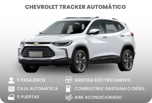 Alquiler de carros en Cali - Chevrolet Tracker