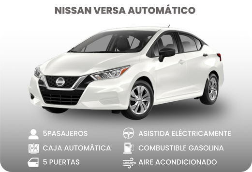 Alquiler de carros en Cali Colombia - Nissan Versa