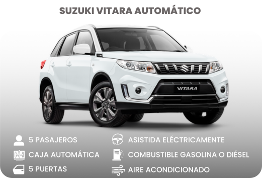 Renta de carros en Colombia - Suzuki Vitara